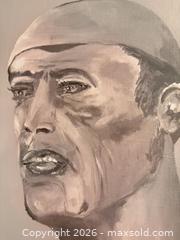 MaxSold Auction: Grayscale Acrylic Portrait Painting on Canvas Board - Toronto (Ontario, Canada) SELLER MANAGED Downsizing Online Auction - Davenport Road (CONDO)