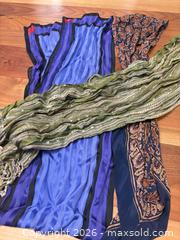 MaxSold Auction: Set of 3 Long Rectangle Silk-Like & Lightweight Knit Scarves - Toronto (Ontario, Canada) SELLER MANAGED Downsizing Online Auction - Davenport Road (CONDO)
