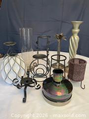 MaxSold Auction: Assorted Vintage-Style Candle Holders, Vases & Decorative Lot - Buford (Georgia, USA) SELLER MANAGED Downsizing Online Auction - Commerce Drive (STORAGE)