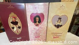 MaxSold Auction: Barbie & Hallmark Collector Display Dolls, 12in, Lot of 3 - Buford (Georgia, USA) SELLER MANAGED Downsizing Online Auction - Commerce Drive (STORAGE)