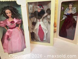 MaxSold Auction: Barbie & Hallmark Collector Display Dolls, 12in, Lot of 3 - Buford (Georgia, USA) SELLER MANAGED Downsizing Online Auction - Commerce Drive (STORAGE)