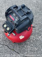 MaxSold Auction: Craftsman 6 Gallon 150 PSI Portable Electric Air Compressor - Buford (Georgia, USA) SELLER MANAGED Downsizing Online Auction - Commerce Drive (STORAGE)