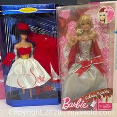 MaxSold Auction: Mattel Barbie Holiday Sparkle & Silken 12in Dolls (Lot of 2) - Buford (Georgia, USA) SELLER MANAGED Downsizing Online Auction - Commerce Drive (STORAGE)