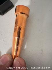 MaxSold Auction: Plasma torch nozzle, copper, marked 6290-3 - Hamilton (Ontario, Canada) SELLER MANAGED Downsizing Online Auction - Bobalink Road.