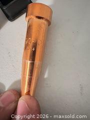 MaxSold Auction: Plasma torch nozzle, copper, marked 6290-3 - Hamilton (Ontario, Canada) SELLER MANAGED Downsizing Online Auction - Bobalink Road.
