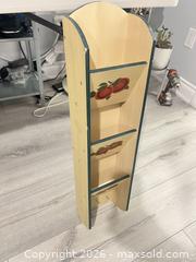MaxSold Auction: Wood Wall Mail Organizer with Hand-Painted Fruit Motif - Hamilton (Ontario, Canada) SELLER MANAGED Downsizing Online Auction - Bobalink Road.