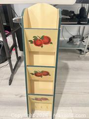 MaxSold Auction: Wood Wall Mail Organizer with Hand-Painted Fruit Motif - Hamilton (Ontario, Canada) SELLER MANAGED Downsizing Online Auction - Bobalink Road.