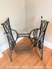MaxSold Auction: Antique Singer Cast Iron Sewing Machine Base/Stand D - Oro-Medonte (Ontario, Canada) Downsizing Online Auction - Ridge Road East