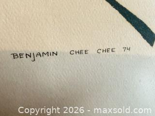 MaxSold Auction: Benjamin Chee Chee Framed 1974 Bird/Abstract Print B - Oro-Medonte (Ontario, Canada) Downsizing Online Auction - Ridge Road East
