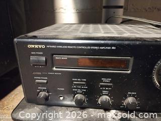 MaxSold Auction: Onkyo A-RV401 Stereo Amplifier / Receiver B - Oro-Medonte (Ontario, Canada) Downsizing Online Auction - Ridge Road East