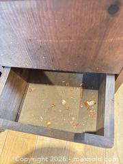 MaxSold Auction: Rustic Solid Wood Potato/Onion Bin with Hinged Lid & Drawer B - Oro-Medonte (Ontario, Canada) Downsizing Online Auction - Ridge Road East