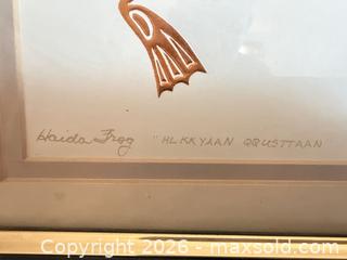 MaxSold Auction: Signed Bill Reid Frog Haida Art Print B - Oro-Medonte (Ontario, Canada) Downsizing Online Auction - Ridge Road East