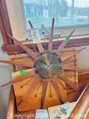 MaxSold Auction: Westclox Mid-Century Starburst Wall Clock C - Oro-Medonte (Ontario, Canada) Downsizing Online Auction - Ridge Road East