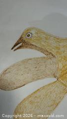 MaxSold Auction: Kingmeata Etidlooie (1915–1989) was a graphic artist and sculptor from Kimmirut (Kimmirut), NU.  Colour Drawing.  (Cape Dorset) - Toronto (Ontario, Canada) PARTNER MANAGED Estate Sale Online Auction - Prince Arthur Ave (CONDO)