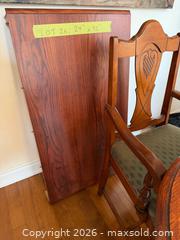 MaxSold Auction: Solid Hardwood Dining Table with Insert Extension and 4 Chairs - Oakville (Ontario, Canada) SELLER MANAGED Moving Online Auction - Hayhurst Crescent