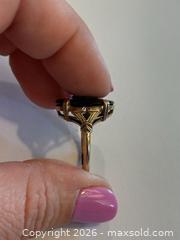 MaxSold Auction: (10K Gold) 1950's Art Deco-Style Ring w/ Onyx Stone - Burnaby (British Columbia, Canada) PARTNER MANAGED Estate Sale Online Auction - Neville Street