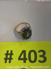 MaxSold Auction: (10K Gold) 1950's Art Deco-Style Ring w/ Onyx Stone - Burnaby (British Columbia, Canada) PARTNER MANAGED Estate Sale Online Auction - Neville Street