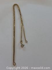 MaxSold Auction: (10K) Gold 'LX' Box Chain Necklace  - Burnaby (British Columbia, Canada) PARTNER MANAGED Estate Sale Online Auction - Neville Street