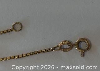 MaxSold Auction: (10K) Gold 'LX' Box Chain Necklace  - Burnaby (British Columbia, Canada) PARTNER MANAGED Estate Sale Online Auction - Neville Street