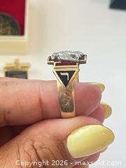 MaxSold Auction: (10K Gold) Masonic Double Headed Eagle Vintage Ring (+ Freemason pins, cufflinks & tie clip sets) - Burnaby (British Columbia, Canada) PARTNER MANAGED Estate Sale Online Auction - Neville Street