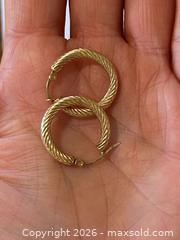 MaxSold Auction: (10K Gold) Twisted Hoop Earrings - Burnaby (British Columbia, Canada) PARTNER MANAGED Estate Sale Online Auction - Neville Street