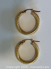 MaxSold Auction: (10K Gold) Twisted Hoop Earrings - Burnaby (British Columbia, Canada) PARTNER MANAGED Estate Sale Online Auction - Neville Street