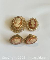 MaxSold Auction: (10K Gold) Vintage Cameo Brooch/Pendant, Earrings, and 1970's D'Orlan Brooch - Burnaby (British Columbia, Canada) PARTNER MANAGED Estate Sale Online Auction - Neville Street