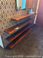 MaxSold Auction: MCM Solid Wood Shelving Unit w/ Black Metal Brackets - Burnaby (British Columbia, Canada) PARTNER MANAGED Estate Sale Online Auction - Neville Street