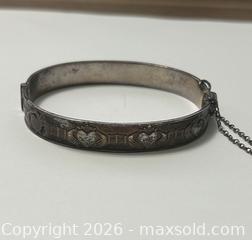 MaxSold Auction: (Sterling) Vintage Celtic Claddagh Bracelet  - Burnaby (British Columbia, Canada) PARTNER MANAGED Estate Sale Online Auction - Neville Street