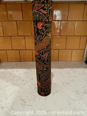 MaxSold Auction: Mixed Lot: Glass Chargers, Glazed Ceramic Plates & Decorative Tube - Bakersfield (California, USA) PARTNER MANAGED Moving Online Auction - Grecian Laurel Drive