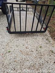 MaxSold Auction: 12 ft x 6'8" Single-Axle Utility Trailer, Black Frame - Lakeland (Florida, USA) PARTNER MANAGED Downsizing Online Auction - Shore Acres Drive