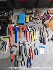 MaxSold Auction: Assorted Hand Tool Set with Toolboxes, Gloves & Apron (20+ pcs) - Lakeland (Florida, USA) PARTNER MANAGED Downsizing Online Auction - Shore Acres Drive