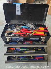 MaxSold Auction: Kobalt 3-Drawer Portable Tool Chest / Top Box #0538533 - Lakeland (Florida, USA) PARTNER MANAGED Downsizing Online Auction - Shore Acres Drive