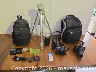 MaxSold Auction: Nikon D7000 & D5000 DSLR Bodies with Multiple Lenses & Accessories - Lakeland (Florida, USA) PARTNER MANAGED Downsizing Online Auction - Shore Acres Drive