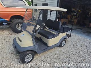 MaxSold Auction: Polo Club Electric 2-Seat Golf Cart Tan/Beige - Lakeland (Florida, USA) PARTNER MANAGED Downsizing Online Auction - Shore Acres Dr.