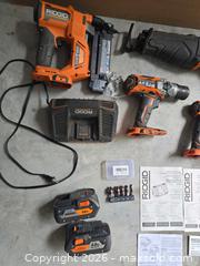 MaxSold Auction: RIDGID 18V Cordless Power Tool Combo Kit (Multiple Tools) - Lakeland (Florida, USA) PARTNER MANAGED Downsizing Online Auction - Shore Acres Drive