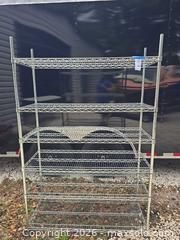 MaxSold Auction: Seville Classics 6-Shelf Chrome Wire Shelving Unit - Lakeland (Florida, USA) PARTNER MANAGED Downsizing Online Auction - Shore Acres Drive