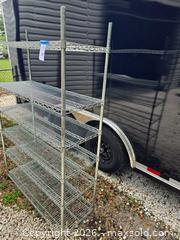 MaxSold Auction: Seville Classics 6-Shelf Chrome Wire Shelving Unit - Lakeland (Florida, USA) PARTNER MANAGED Downsizing Online Auction - Shore Acres Drive
