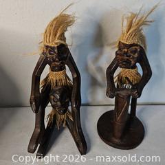 MaxSold Auction: Tiki Hand Carved Men Primitive Figures - Riverview (Florida, USA) SELLER MANAGED Downsizing Online Auction -  Holly Heath Drive