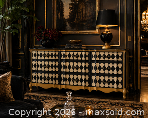 MaxSold Auction: The Harlequin Statement Dresser British Hong Kong by M.B.C. Ltd - Burlington (Ontario, Canada) SELLER MANAGED Estate Sale Online Auction - Enfield Road Burlington