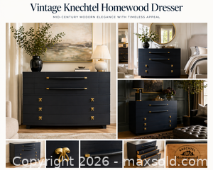 MaxSold Auction:  Vintage Knechtel Elegant Dresser - Burlington (Ontario, Canada) SELLER MANAGED Estate Sale Online Auction - Enfield Road Burlington