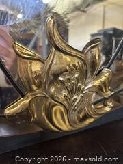 MaxSold Auction: Vintage Lotus Mirror Hollywood Regency Brass Art Deco Style Statement Piece - Burlington (Ontario, Canada) SELLER MANAGED Estate Sale Online Auction - Enfield Road Burlington