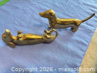 MaxSold Auction: Pair of Small Brass Dachshund Figurines, Patina Finish - Chilliwack (British Columbia, Canada) PARTNER MANAGED Moving Online Auction -  Huron (CONDO)