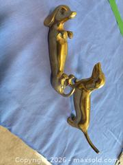 MaxSold Auction: Pair of Small Brass Dachshund Figurines, Patina Finish - Chilliwack (British Columbia, Canada) PARTNER MANAGED Moving Online Auction -  Huron (CONDO)