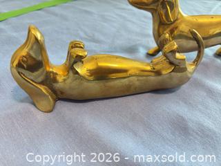 MaxSold Auction: Pair of Small Brass Dachshund Figurines, Patina Finish - Chilliwack (British Columbia, Canada) PARTNER MANAGED Moving Online Auction -  Huron (CONDO)