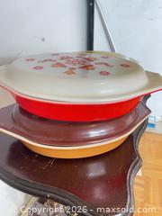 MaxSold Auction: Vintage Pyrex Milk Glass Covered Casserole Dishes, Set of 3 - Burlington (Ontario, Canada) SELLER MANAGED Moving Online Auction - Lorne Street (CONDO)