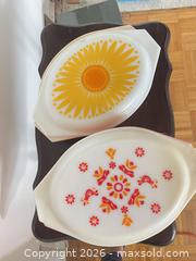 MaxSold Auction: Vintage Pyrex Milk Glass Covered Casserole Dishes, Set of 3 - Burlington (Ontario, Canada) SELLER MANAGED Moving Online Auction - Lorne Street (CONDO)