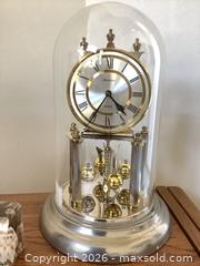 MaxSold Auction: Anniversary Rotating Dome Clock, Shell Thermometer & Wood Frog Plaque - Carson (California, USA) PARTNER MANAGED Estate Sale Online Auction -  South Perry Street