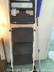 MaxSold Auction: Cosco 3-Step Folding Aluminum Ladder with Platform - Carson (California, USA) PARTNER MANAGED Estate Sale Online Auction -  South Perry Street
