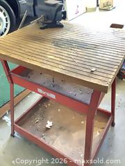 MaxSold Auction: Hirsh Steel Workbench with Cast Iron 3-1/2 inch Vise - Carson (California, USA) PARTNER MANAGED Estate Sale Online Auction -  South Perry Street